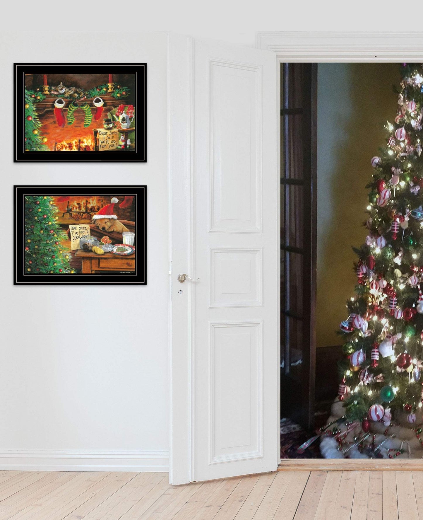 Set Of Two Ive Been A Good Boy 2 Black Framed Print Wall Art - Homeroots - Flyclothing LLC