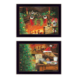 Set Of Two Ive Been A Good Boy 3 Black Framed Print Wall Art - Homeroots