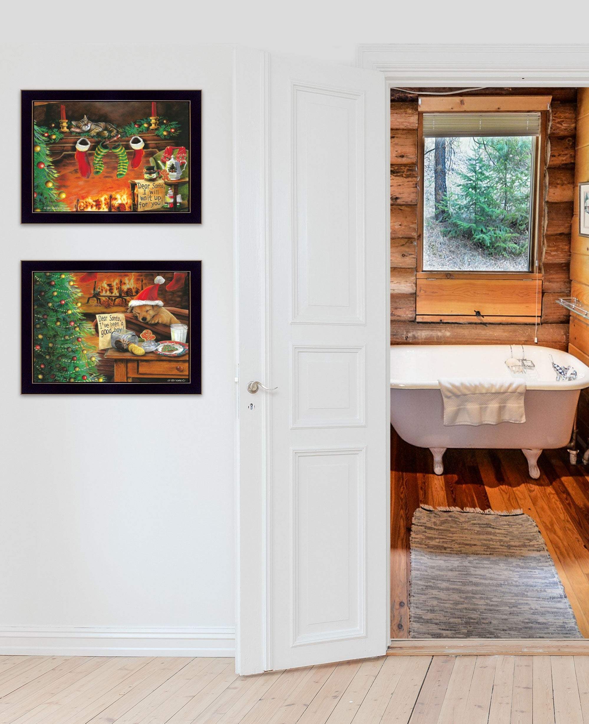Set Of Two Ive Been A Good Boy 3 Black Framed Print Wall Art - Homeroots - Flyclothing LLC