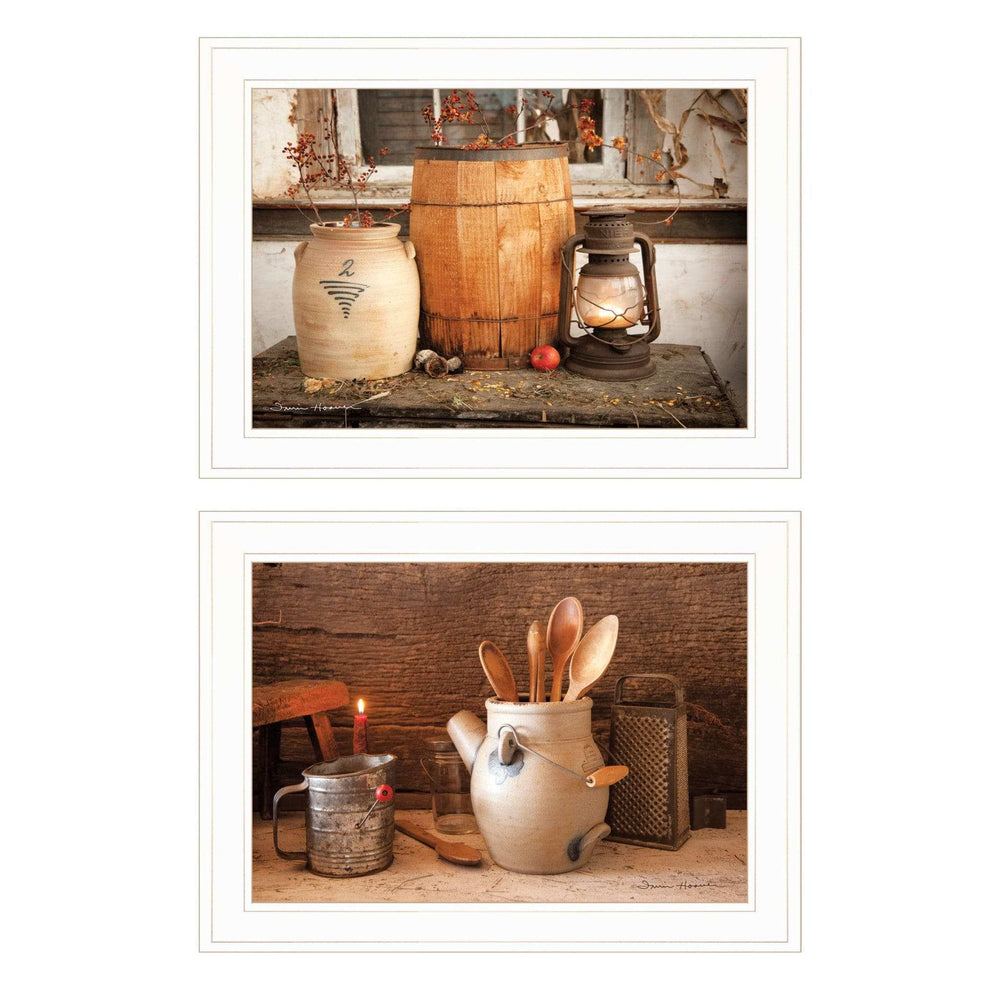 Set Of Two The Nail Keg White Framed Print Wall Art - Homeroots - Flyclothing LLC