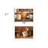 Set Of Two The Nail Keg White Framed Print Wall Art - Homeroots - Flyclothing LLC