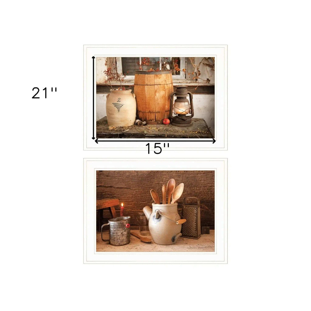 Set Of Two The Nail Keg White Framed Print Wall Art - Homeroots - Flyclothing LLC