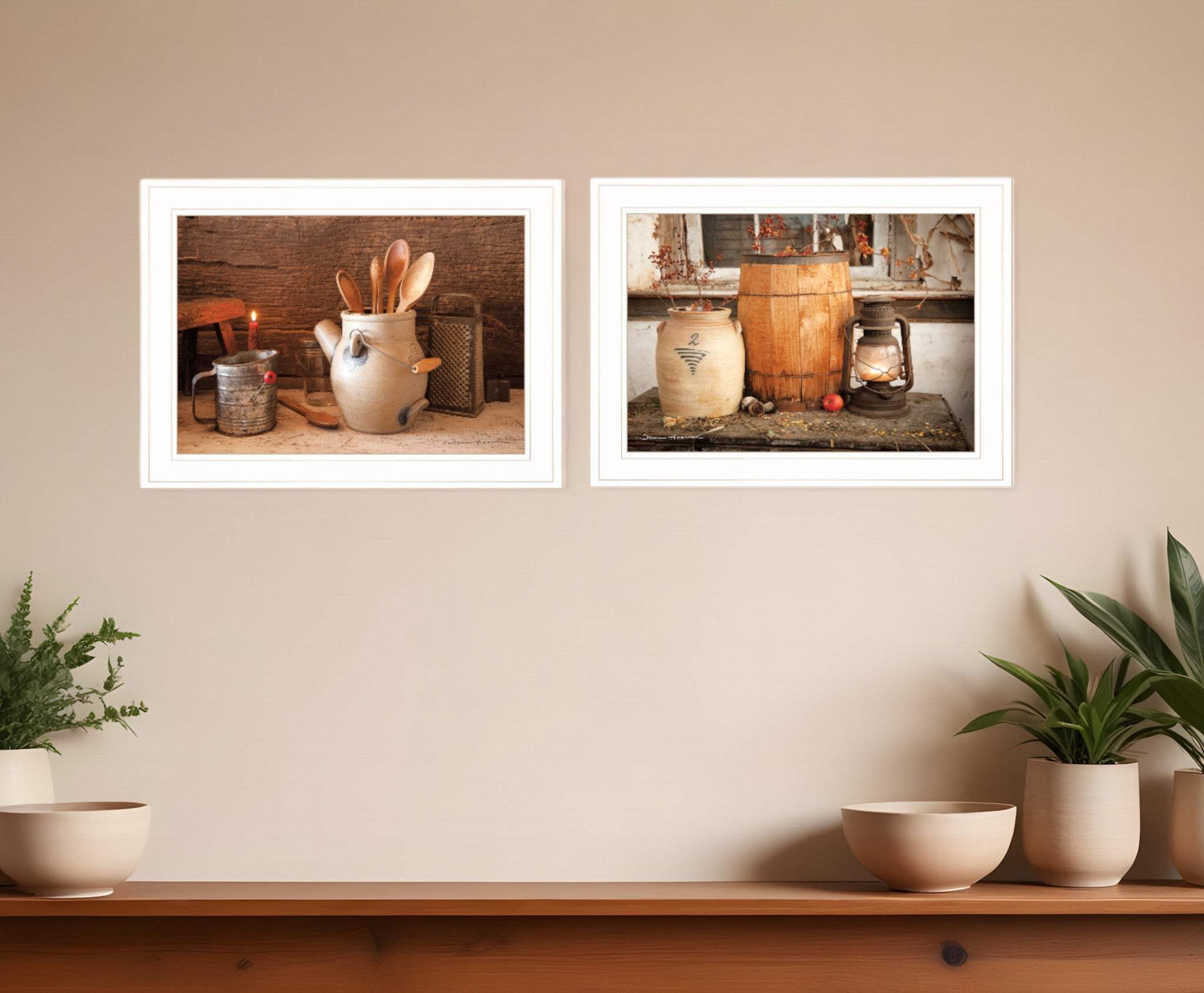Set Of Two The Nail Keg White Framed Print Wall Art - Homeroots - Flyclothing LLC