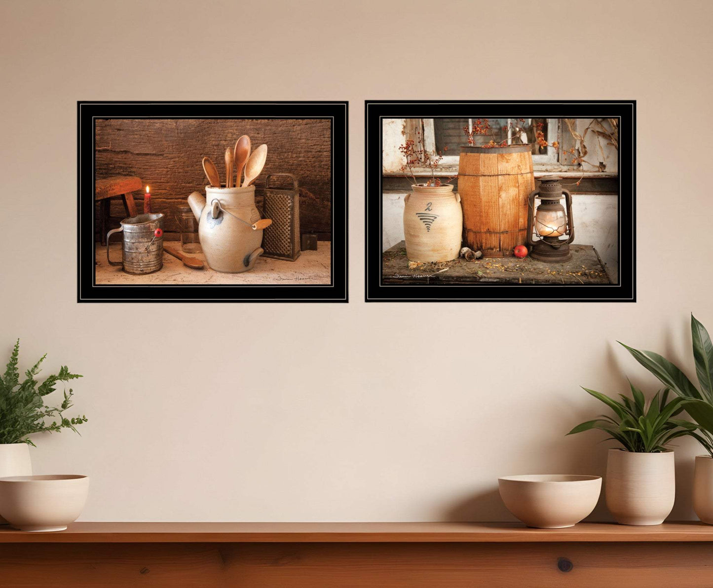 Set Of Two The Nail Keg 5 Black Framed Print Wall Art - Homeroots - Flyclothing LLC