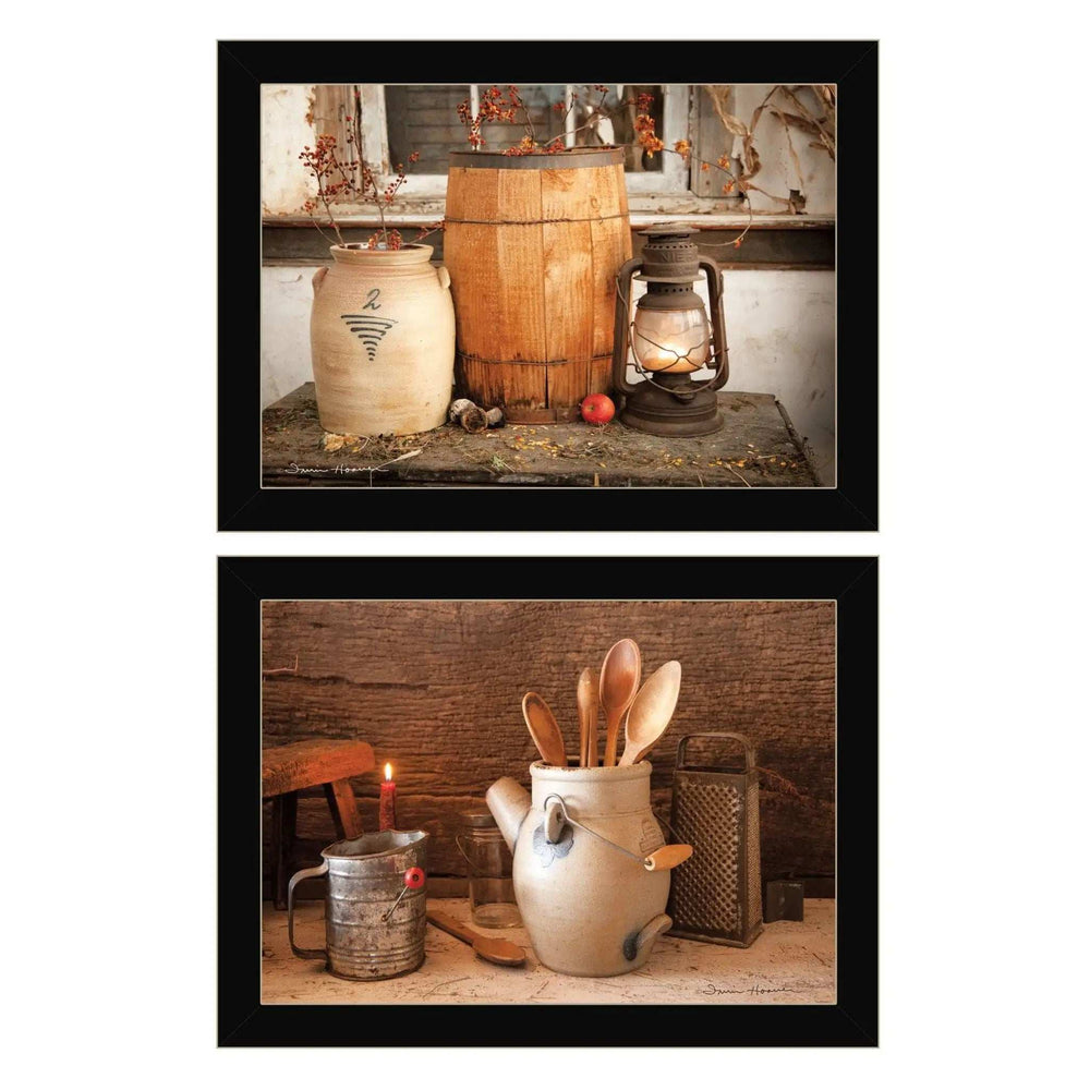 Set Of Two The Nail Keg 6 Black Framed Print Wall Art - Homeroots - Flyclothing LLC