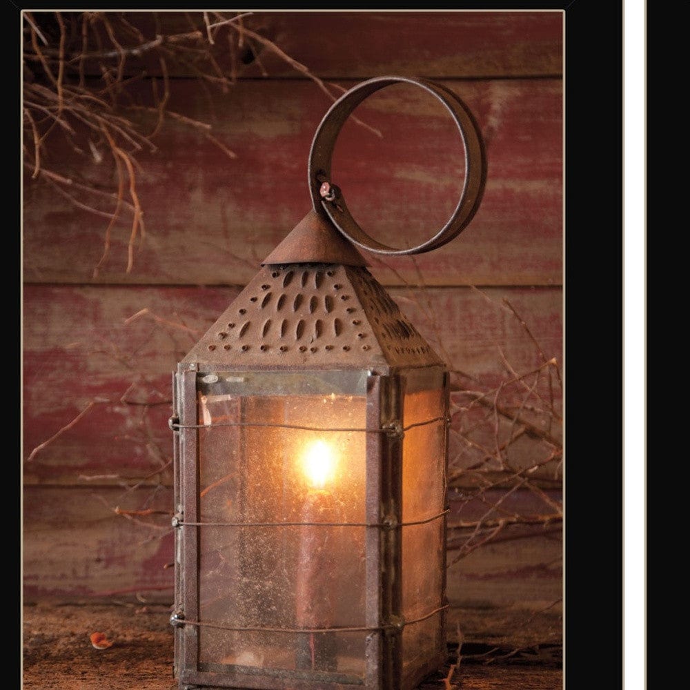 Set Of Two Innkeepers Lantern 3 Black Framed Print Wall Art