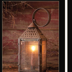 Set Of Two Innkeepers Lantern 3 Black Framed Print Wall Art