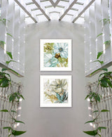 Set Of Two Sea Glass 1 White Framed Print Wall Art - Homeroots - Flyclothing LLC