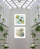 Set Of Two Sea Glass 1 White Framed Print Wall Art - Homeroots