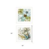 Set Of Two Sea Glass 1 White Framed Print Wall Art - Homeroots - Flyclothing LLC
