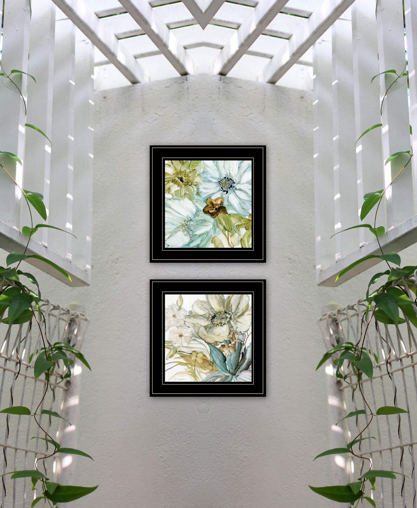 Set Of Two Sea Glass 2 Black Framed Print Wall Art - Homeroots - Flyclothing LLC