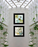 Set Of Two Sea Glass 2 Black Framed Print Wall Art - Homeroots