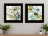 Set Of Two Sea Glass 2 Black Framed Print Wall Art - Homeroots