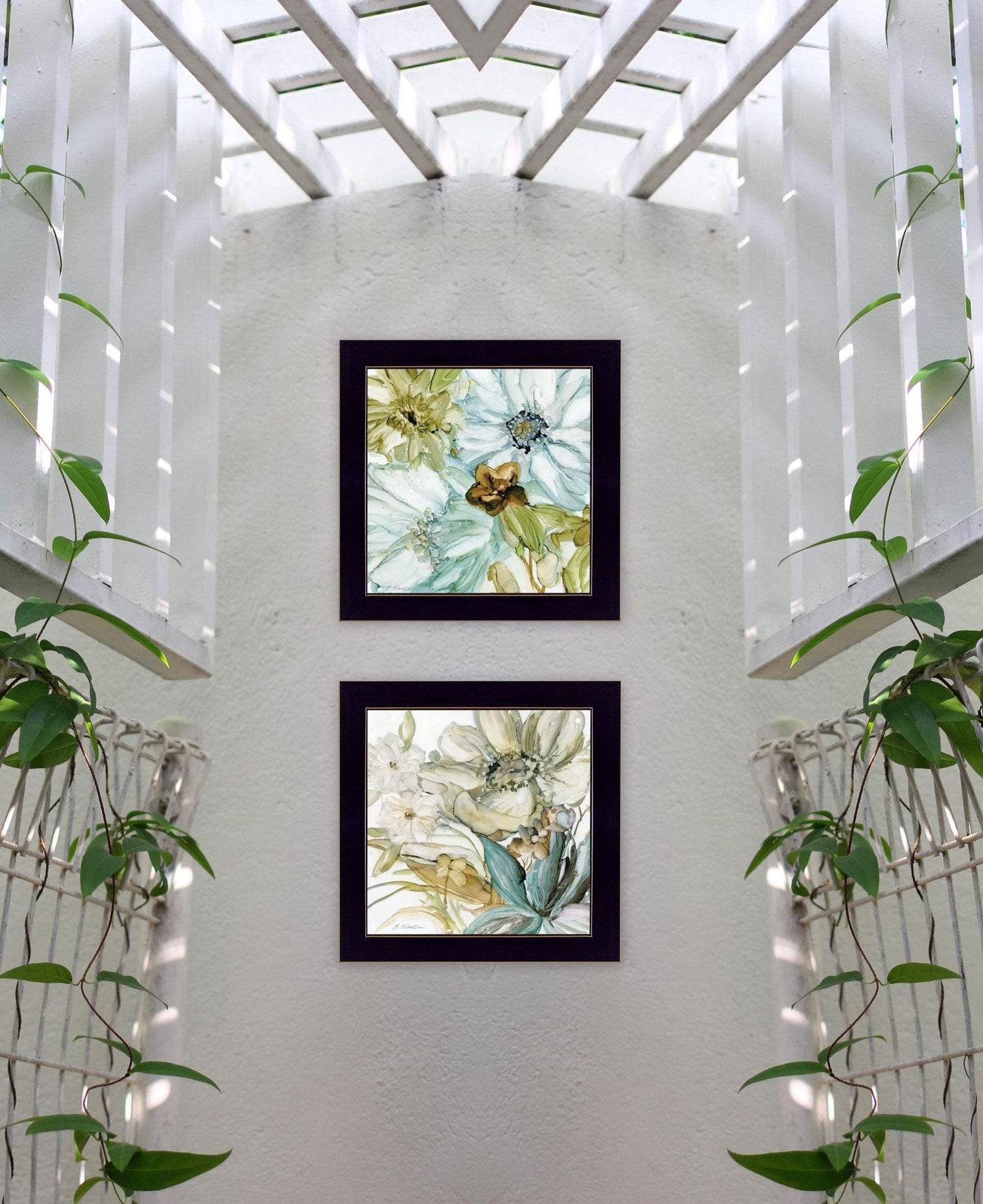 Set Of Two Sea Glass 3 Black Framed Print Wall Art - Homeroots - Flyclothing LLC