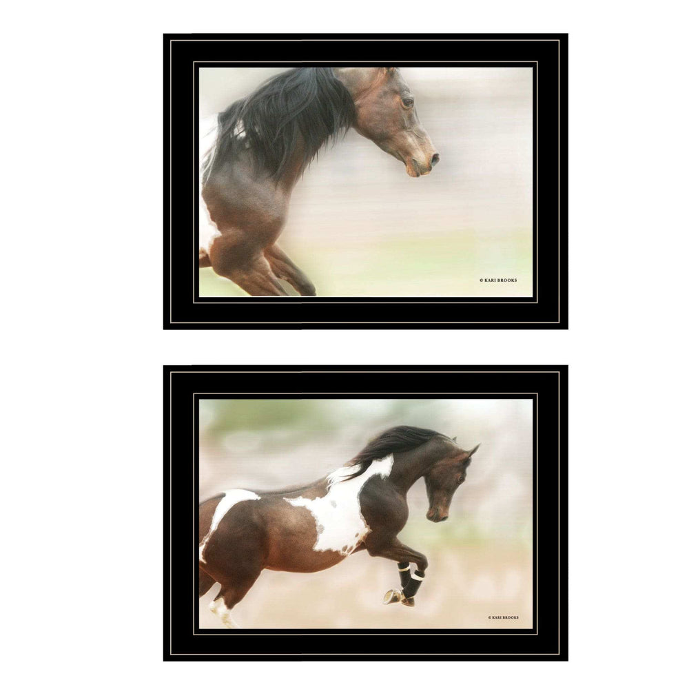 Set Of Two A Wild Kookie 2 Black Framed Print Wall Art - Homeroots - Flyclothing LLC