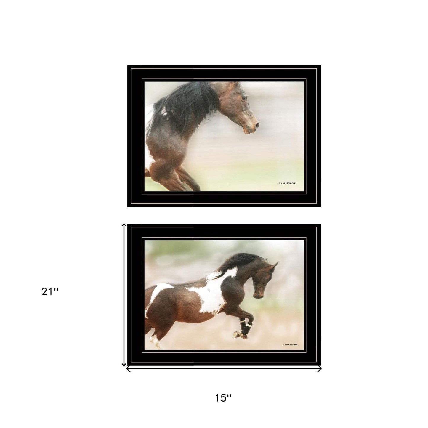 Set Of Two A Wild Kookie 2 Black Framed Print Wall Art - Homeroots - Flyclothing LLC