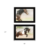 Set Of Two A Wild Kookie 2 Black Framed Print Wall Art - Homeroots - Flyclothing LLC