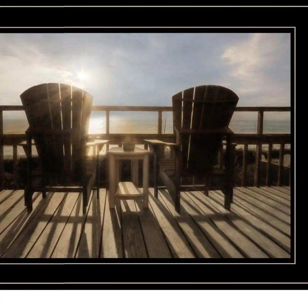 Set Of Two By The Sea 2 Black Framed Print Wall Art - Homeroots - Flyclothing LLC