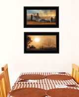 Set Of Two Light of a New Day 3 Black Framed Print Wall Art - Homeroots - Flyclothing LLC