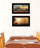 Set Of Two Light of a New Day 3 Black Framed Print Wall Art - Homeroots