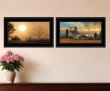 Set Of Two Light of a New Day 3 Black Framed Print Wall Art - Homeroots - Flyclothing LLC