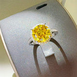 3 Carat Moissanite Zircon 925 Sterling Silver Ring - Trendsi - Flyclothing LLC