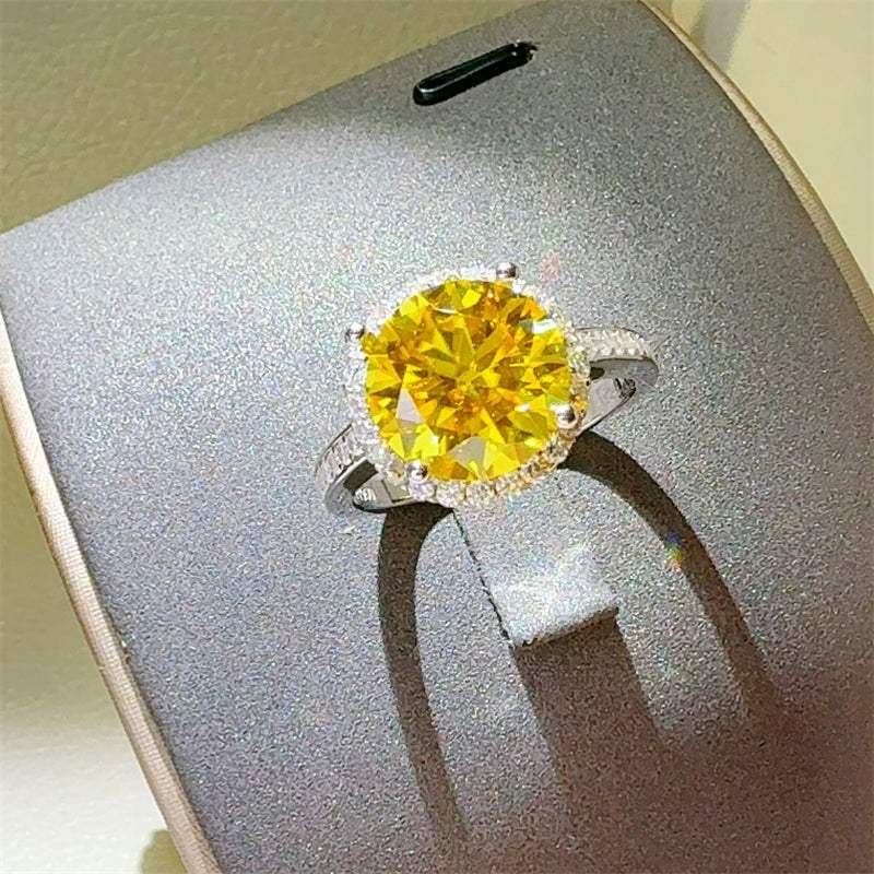 3 Carat Moissanite Zircon 925 Sterling Silver Ring - Trendsi - Flyclothing LLC