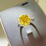 3 Carat Moissanite Zircon 925 Sterling Silver Ring - Trendsi