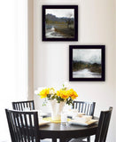 Set Of Two Winter Landscape Black Framed Print Wall Art - Homeroots