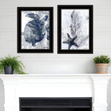 Set Of Two Ocean 2 Black Framed Print Wall Art - Homeroots