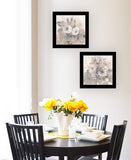 Set Of Two Transitional Blooms 3 Black Framed Print Wall Art - Homeroots