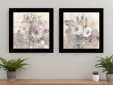 Set Of Two Transitional Blooms 3 Black Framed Print Wall Art - Homeroots