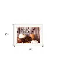 Harvest Blessings 1 White Framed Print Kitchen Wall Art - Homeroots