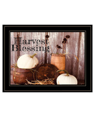 Harvest Blessings 2 Black Framed Print Kitchen Wall Art - Homeroots
