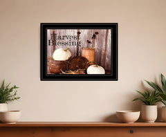 Harvest Blessings 2 Black Framed Print Kitchen Wall Art - Homeroots
