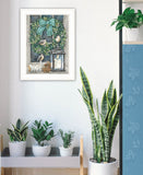 Winter Wreath 1 White Framed Print Wall Art - Homeroots - Flyclothing LLC