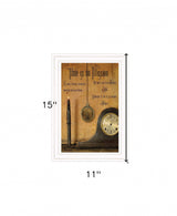 Time is an Illusion 1 White Framed Print Wall Art - Homeroots - Flyclothing LLC