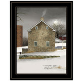 Cold Winters Night 2 Black Framed Print Wall Art - Homeroots