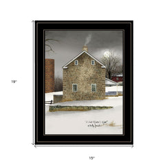 Cold Winters Night 2 Black Framed Print Wall Art - Homeroots