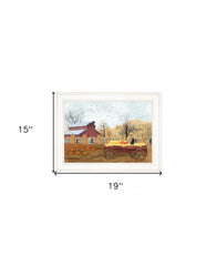 Autumn Blessings 1 White Framed Print Wall Art - Homeroots