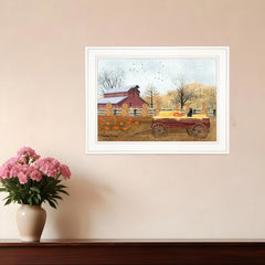 Autumn Blessings 1 White Framed Print Wall Art - Homeroots