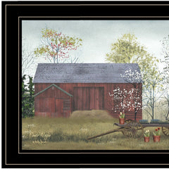 Flower Wagon 4 Black Framed Print Wall Art - Homeroots