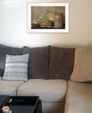 Basket of Flowers 1 White Framed Print Wall Art - Homeroots - Flyclothing LLC