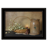 Basket of Flowers 2 Black Framed Print Wall Art - Homeroots - Flyclothing LLC