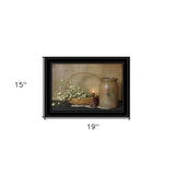 Basket of Flowers 2 Black Framed Print Wall Art - Homeroots - Flyclothing LLC