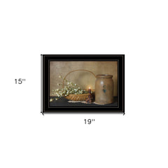 Basket of Flowers 2 Black Framed Print Wall Art - Homeroots
