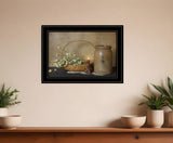 Basket of Flowers 2 Black Framed Print Wall Art - Homeroots