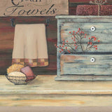 Clean Towels 4 Brown Framed Print Bathroom Wall Art - Homeroots - Flyclothing LLC