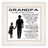 My Grandpa is the Best 2 White Framed Print Wall Art - Homeroots - Flyclothing LLC