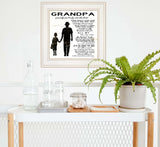 My Grandpa is the Best 2 White Framed Print Wall Art - Homeroots - Flyclothing LLC